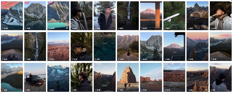 TikTok网红营销:加拿大旅游户外运动类达人推荐频道内容