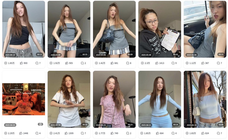 TikTok网红合作:韩国时尚服饰KOL博主达人频道内容