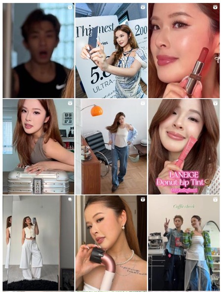 IG红人营销:中国香港美妆护肤类女网红频道内容