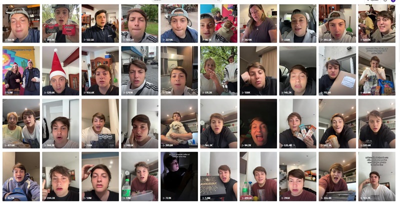 TikTok网红营销:阿根廷百万粉丝生活美食测评类博主频道内容