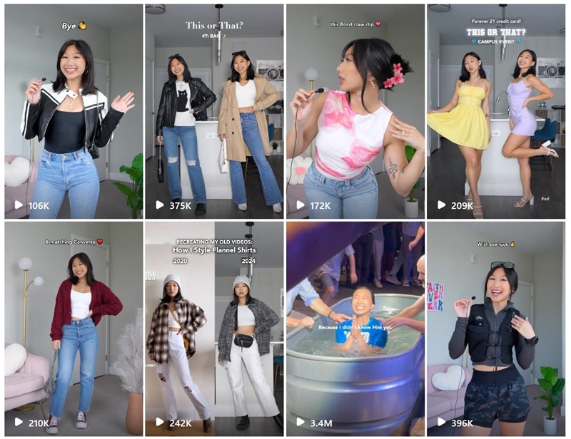 Instagram网红:美国时尚服装穿搭健身类网红频道内容