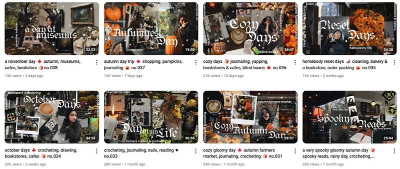 YouTube网红推广:美国阅读书籍类女博主频道内容