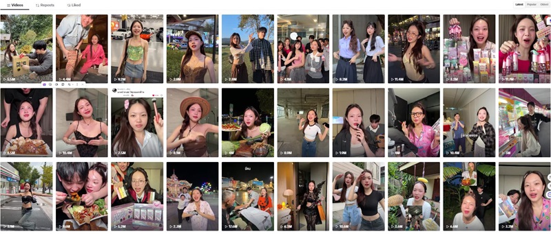 TikTok网红营销:美国头部美食类博主日常生活分享达人频道内容