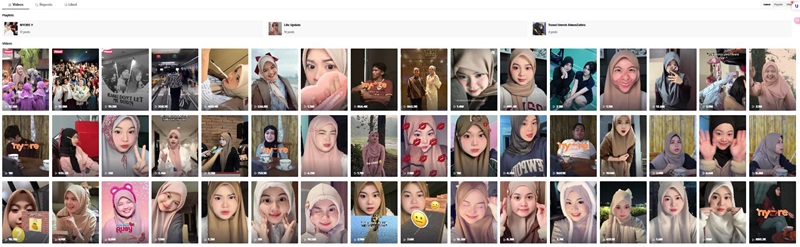 TikTok红人营销:印尼美妆护肤头部大型网红博主频道内容