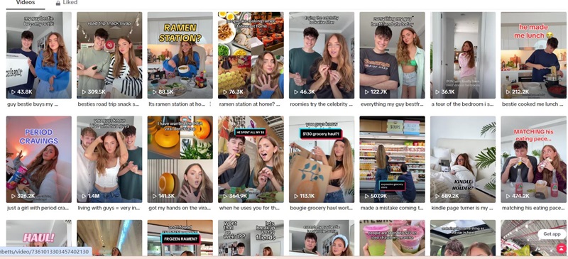 澳洲服饰类网红tiktok平台网红频道内容