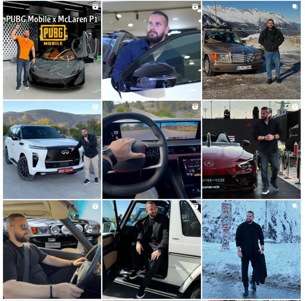 Instagram网红营销:中东阿联酋汽车主编记者博主推荐频道内容