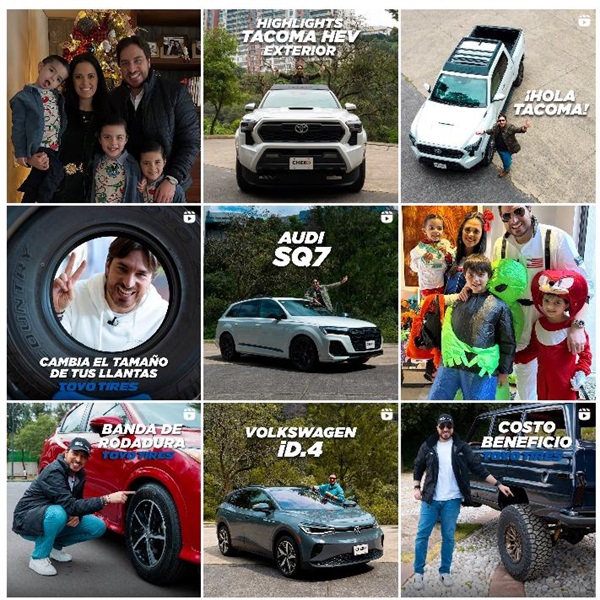 Instagram网红营销：墨西哥汽车海外博主专业试驾各国汽车