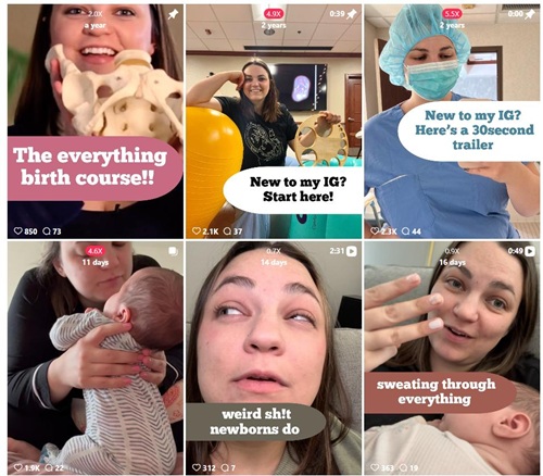 Instagram网红推荐:美国产科新生儿科护士博主频道内容